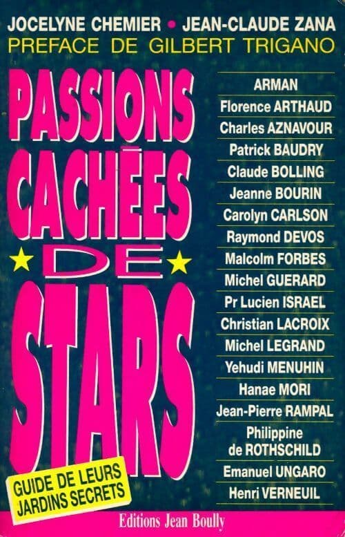 Passions cachées de stars - Jocelyne Chemier Mishkin
